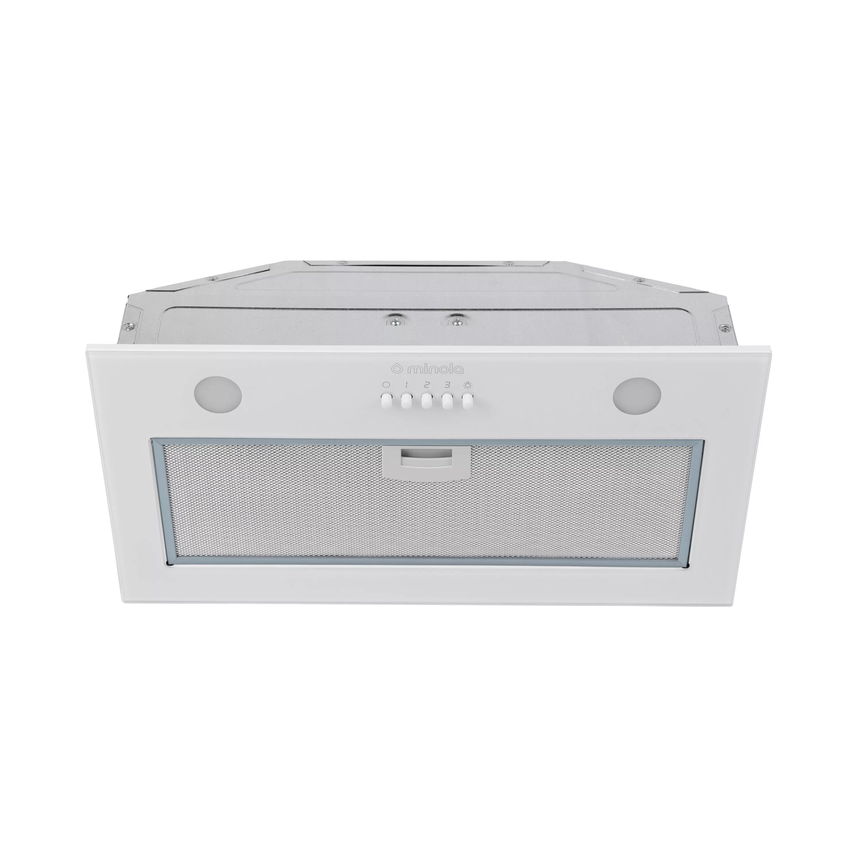 ➤Купити витяжку повновбудовану Minola HBI 52621 WH GLASS 700 LED